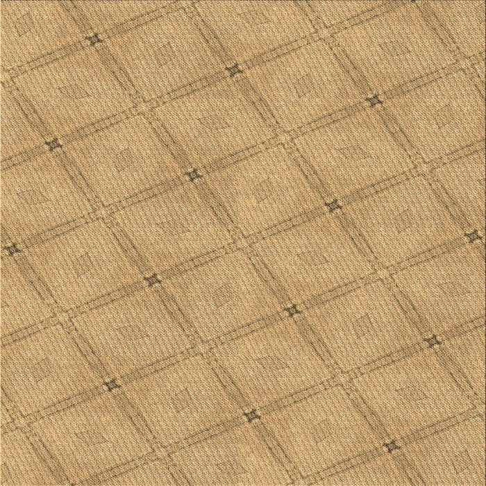 Round Patterned Orange Rug, pat3629brn