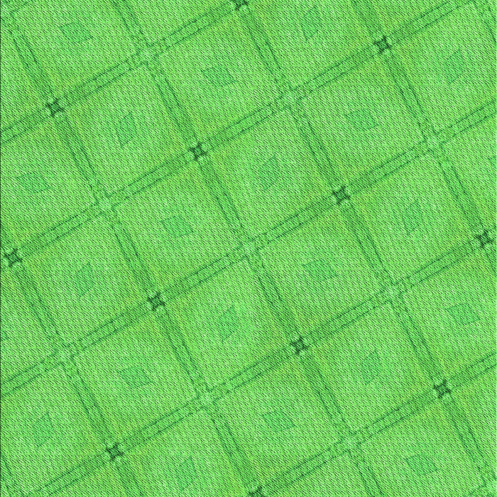 Machine Washable Transitional Neon Green Rug, wshpat3629grn