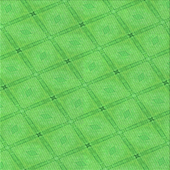 Round Patterned Neon Green Rug, pat3629grn