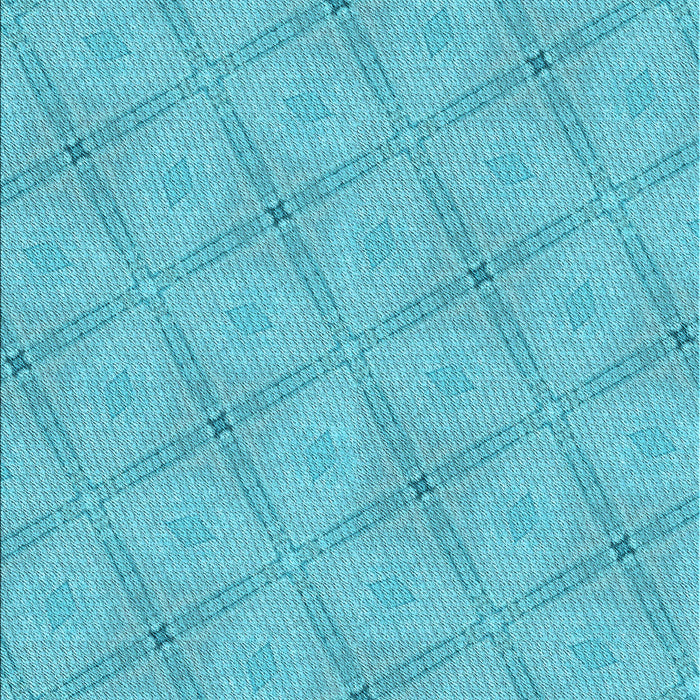 Machine Washable Transitional Dark Turquoise Green Rug, wshpat3629lblu