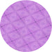 Square Patterned Violet Purple Rug, pat3629pur