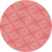 Square Patterned Light Coral Pink Rug, pat3629rd