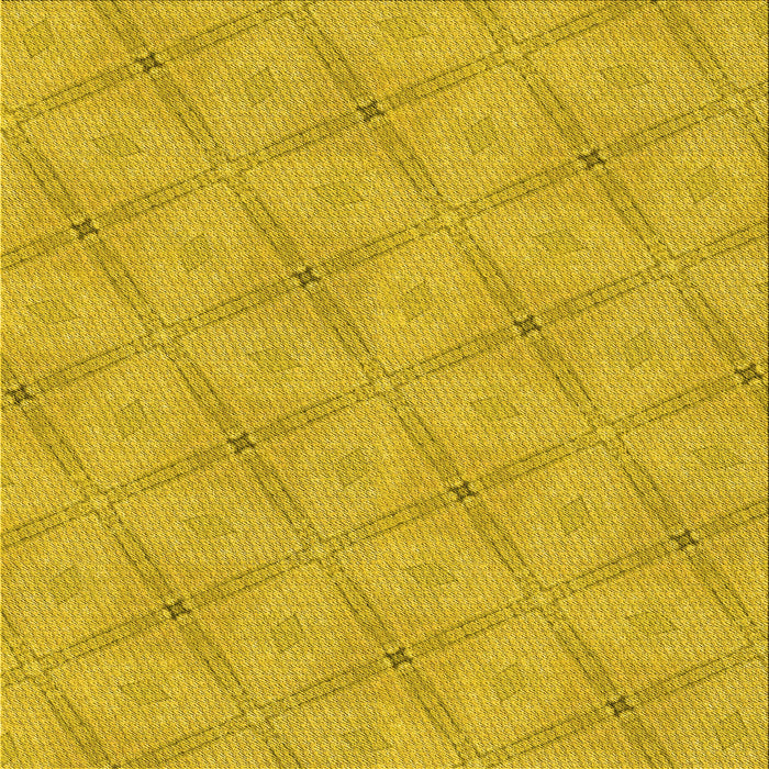 Round Patterned Orange Gold Rug, pat3629yw