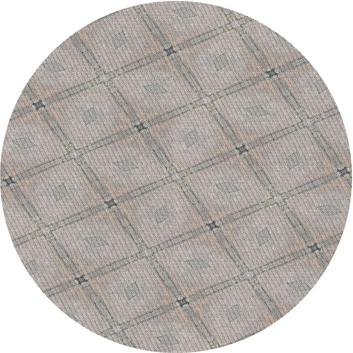 Square Machine Washable Transitional Army Brown Rug, wshpat3629