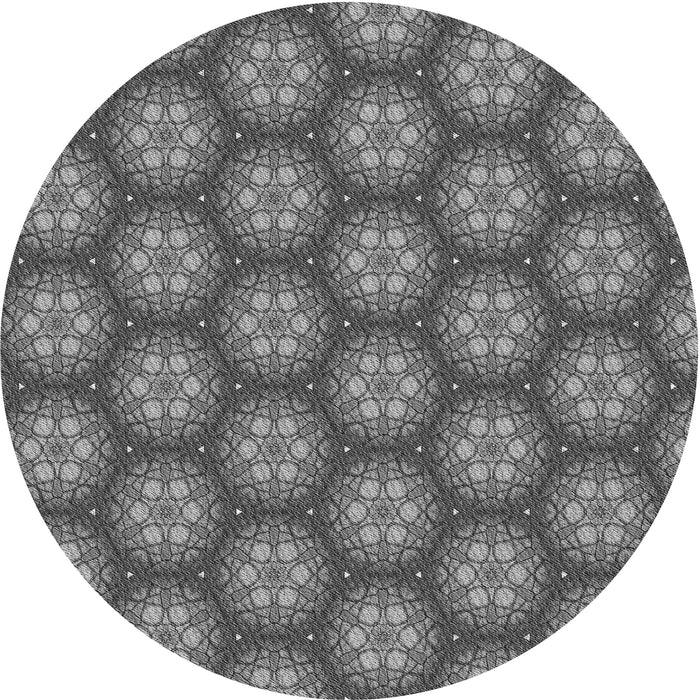 Square Patterned Gray Rug, pat363gry