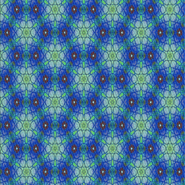 Patterned Blueberry Blue Rug, pat363lblu