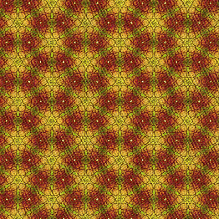 Round Patterned Orange Gold Rug, pat363yw