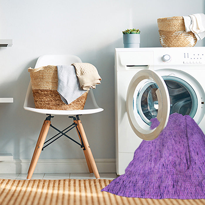 Machine Washable Transitional Purple Rug in a Washing Machine, wshpat3630pur