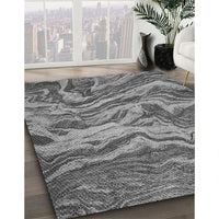 Patterned Dark Gray Rug, pat3631gry