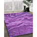 Machine Washable Transitional Purple Rug in a Family Room, wshpat3631pur