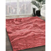 Machine Washable Transitional Red Rug in a Family Room, wshpat3631rd