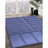 Patterned Sky Blue Rug, pat3632blu