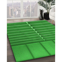 Patterned Green Rug, pat3632grn