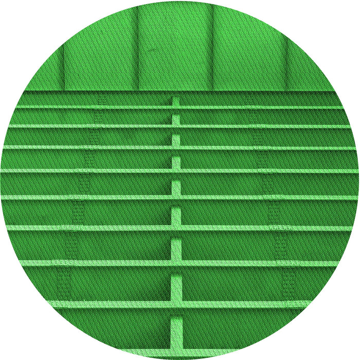 Square Patterned Green Rug, pat3632grn