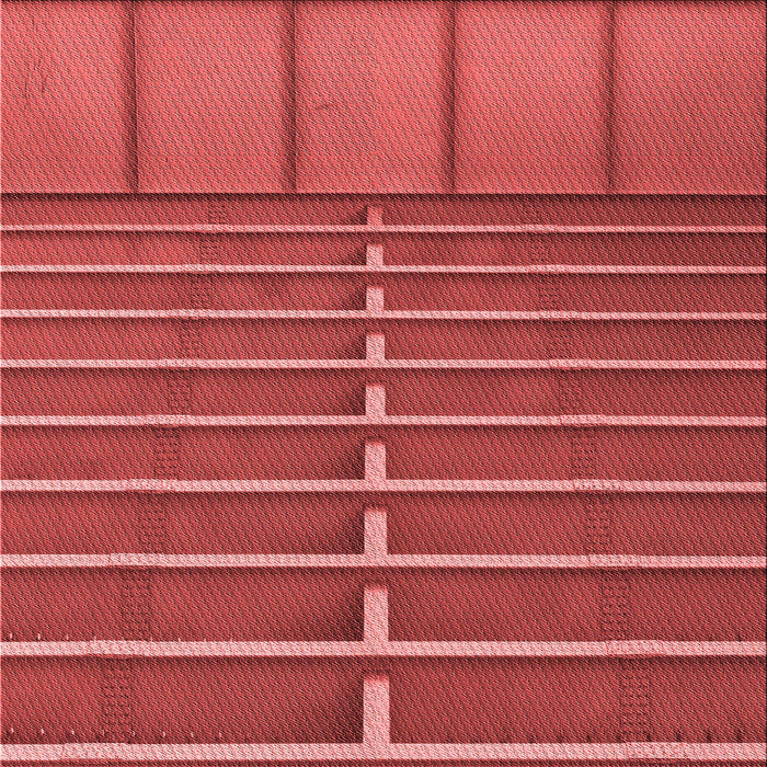 Round Patterned Red Rug, pat3632rd