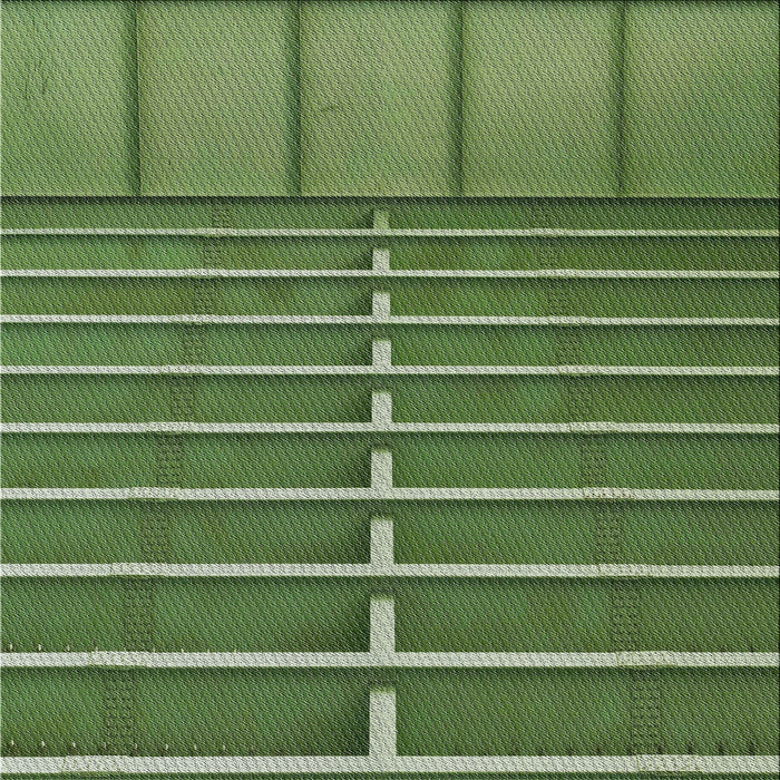 Sideview of Machine Washable Transitional Shamrock Green Rug, wshpat3632