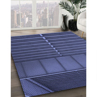 Patterned Blue Rug, pat3633blu