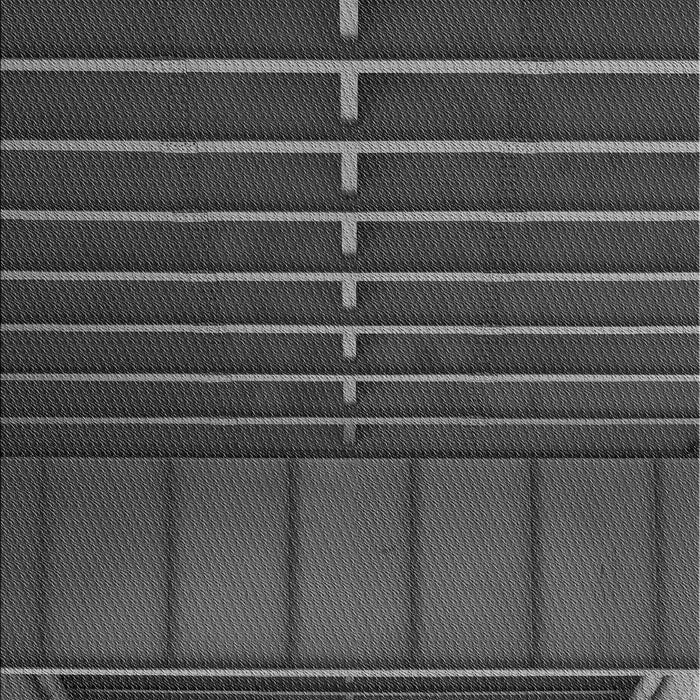 Patterned Black Rug, pat3633gry