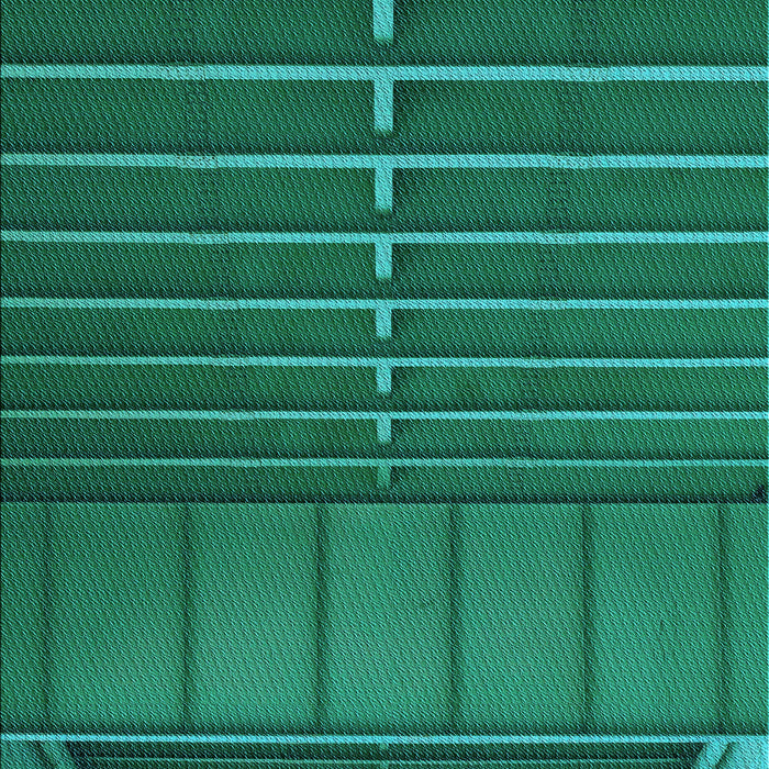 Patterned Deep Teal Green Rug, pat3633lblu