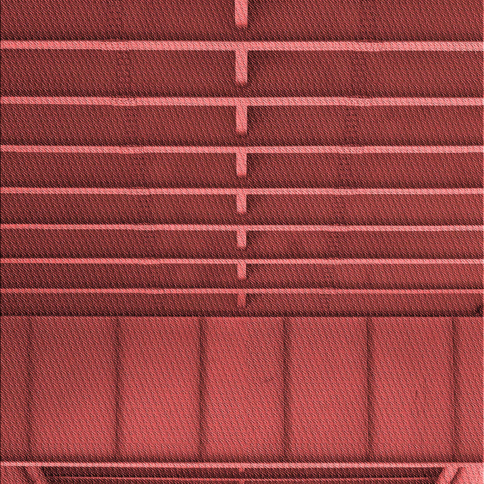 Machine Washable Transitional Tomato Red Rug, wshpat3633rd