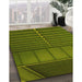 Machine Washable Transitional Dark Yellow Green Rug in a Family Room, wshpat3633yw