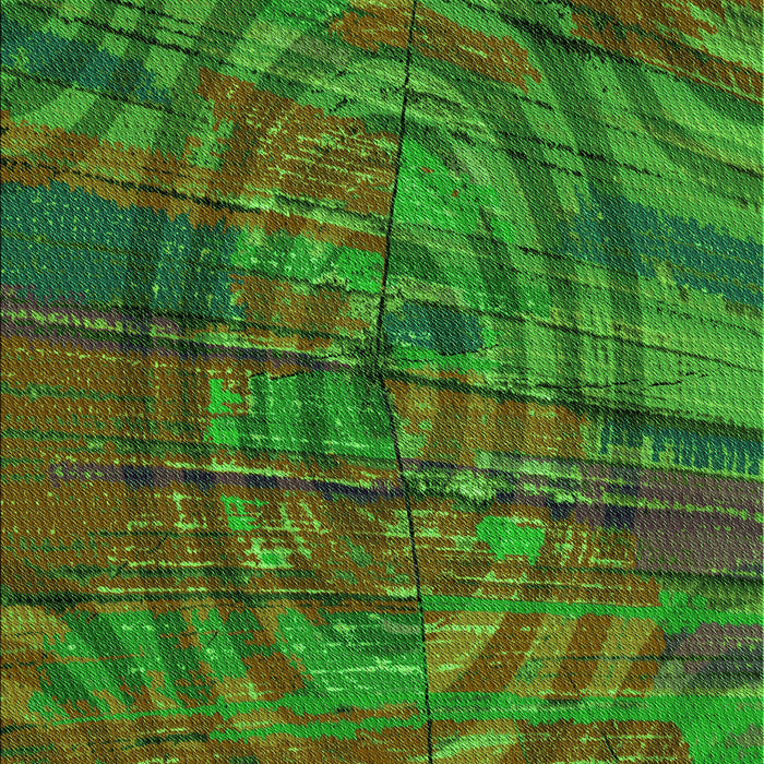 Machine Washable Transitional Army Green Rug, wshpat3634grn