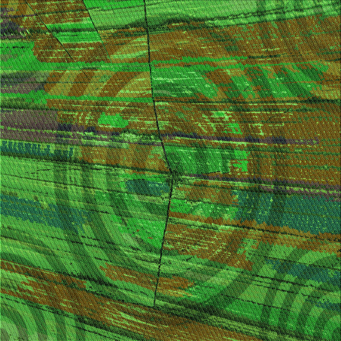 Round Machine Washable Transitional Army Green Rug, wshpat3634grn