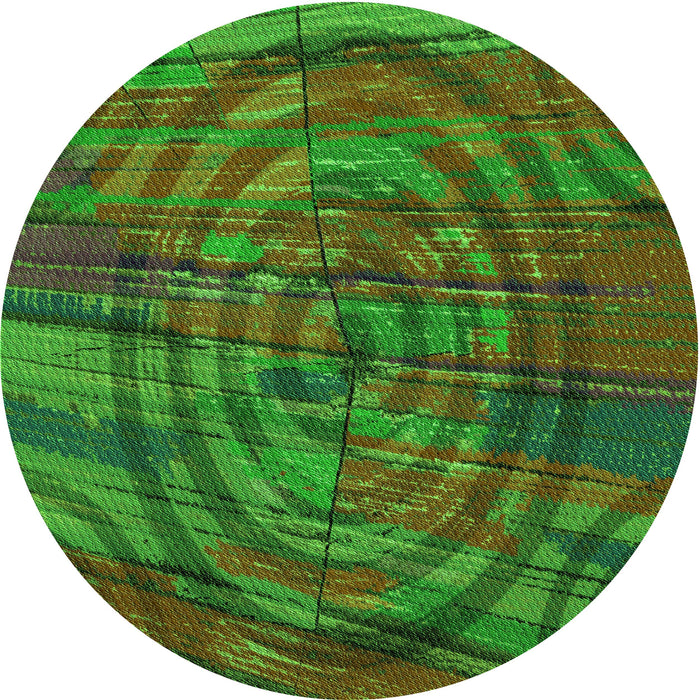 Square Machine Washable Transitional Army Green Rug in a Living Room, wshpat3634grn