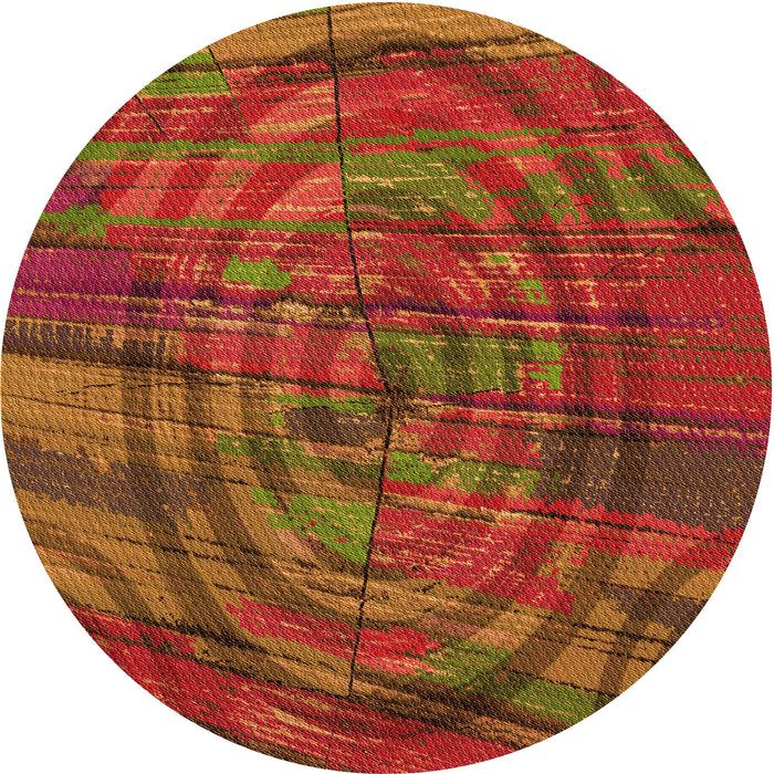 Square Machine Washable Transitional Red Rug in a Living Room, wshpat3634org