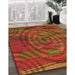 Machine Washable Transitional Red Rug in a Family Room, wshpat3634org