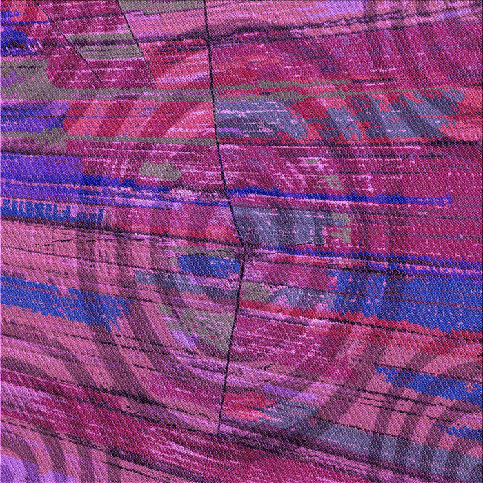 Round Machine Washable Transitional Medium Violet Red Pink Rug, wshpat3634pur