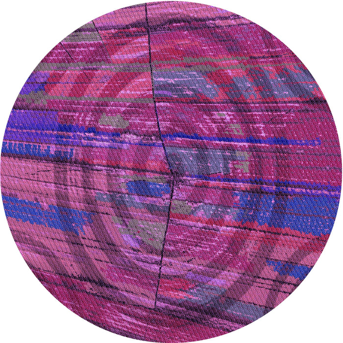 Square Machine Washable Transitional Medium Violet Red Pink Rug in a Living Room, wshpat3634pur