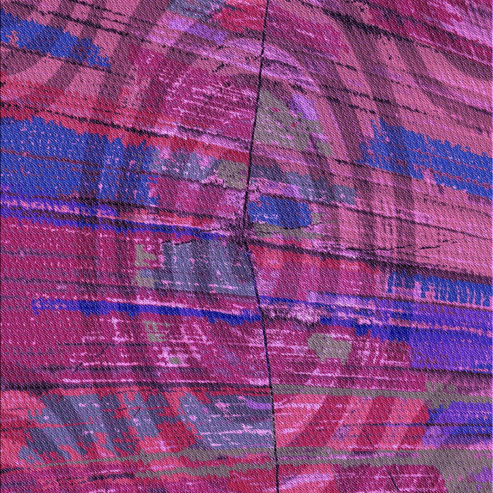 Machine Washable Transitional Medium Violet Red Pink Rug, wshpat3634pur