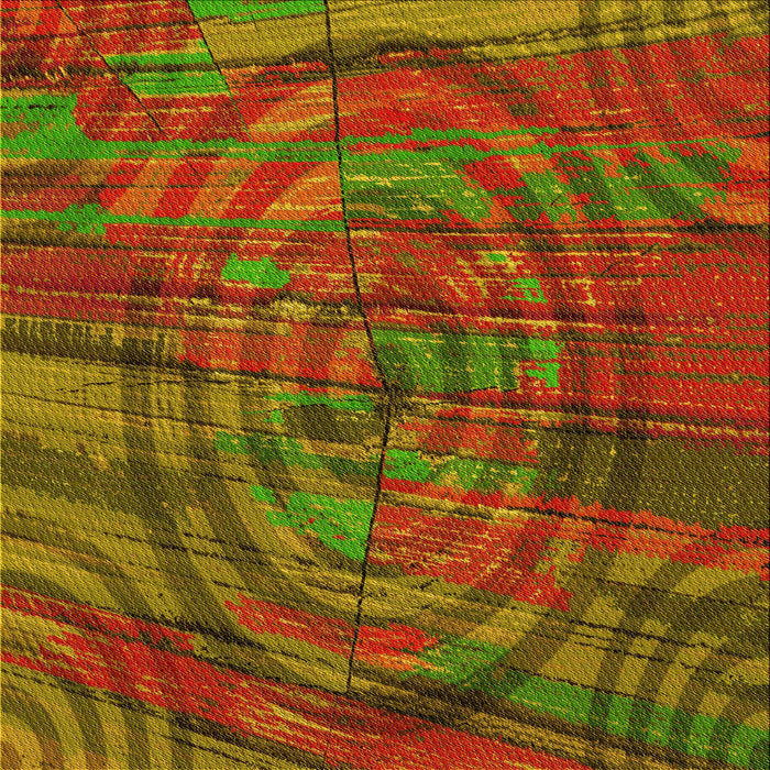 Round Machine Washable Transitional Dark Yellow Green Rug, wshpat3634yw