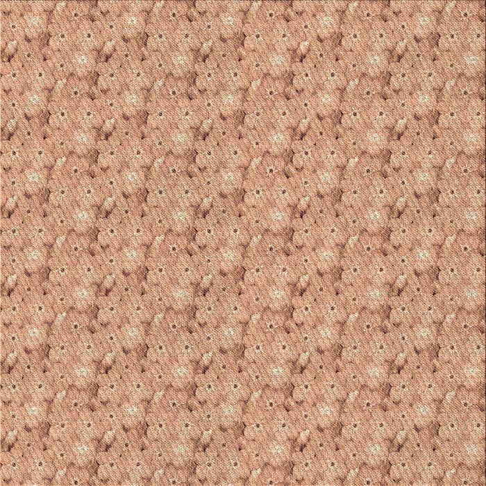 Round Patterned Orange Rug, pat3635brn