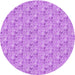 Square Patterned Violet Purple Rug, pat3635pur