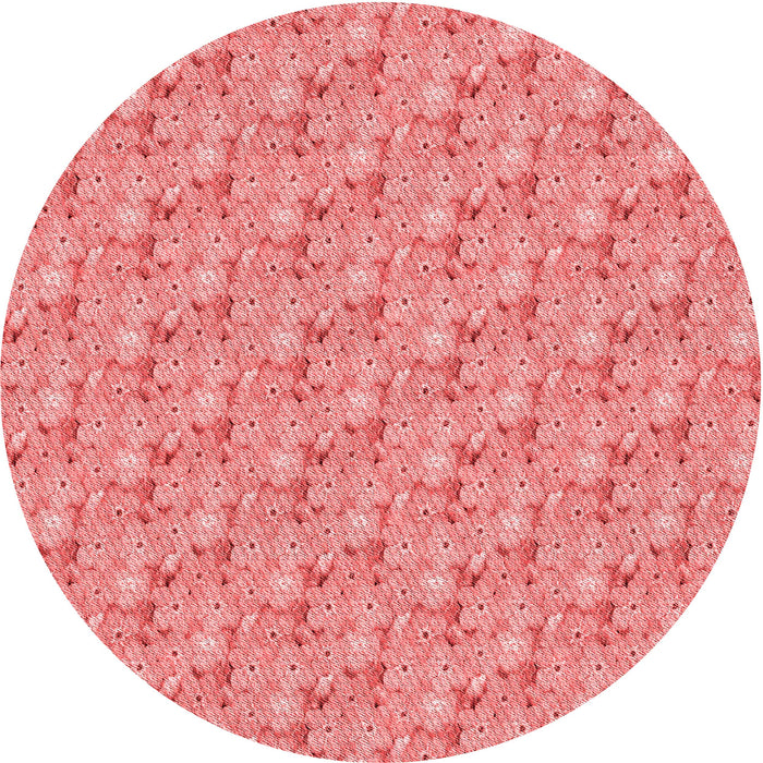 Square Patterned Light Coral Pink Rug, pat3635rd