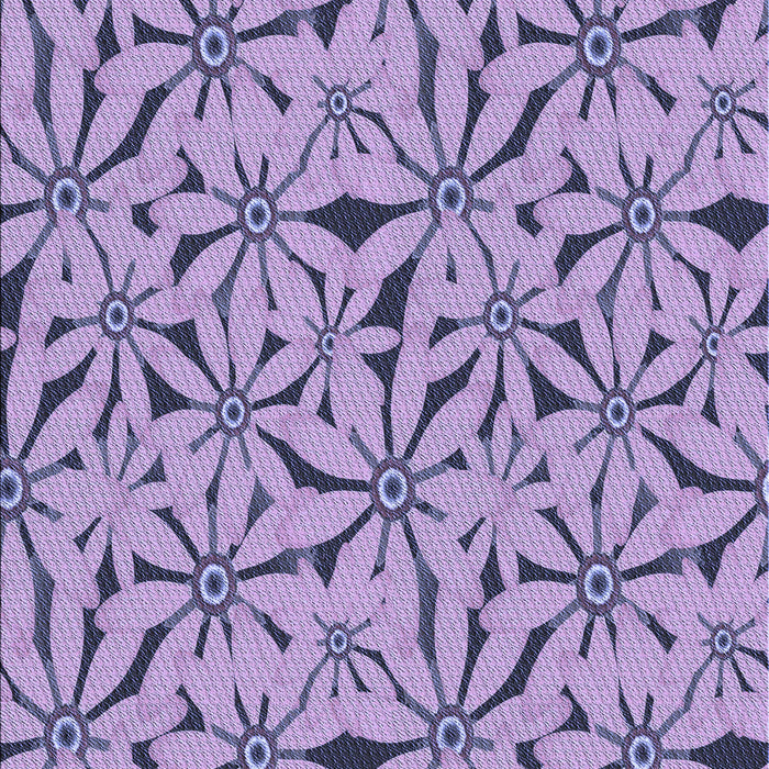 Machine Washable Transitional Bright Lilac Purple Rug, wshpat3636blu