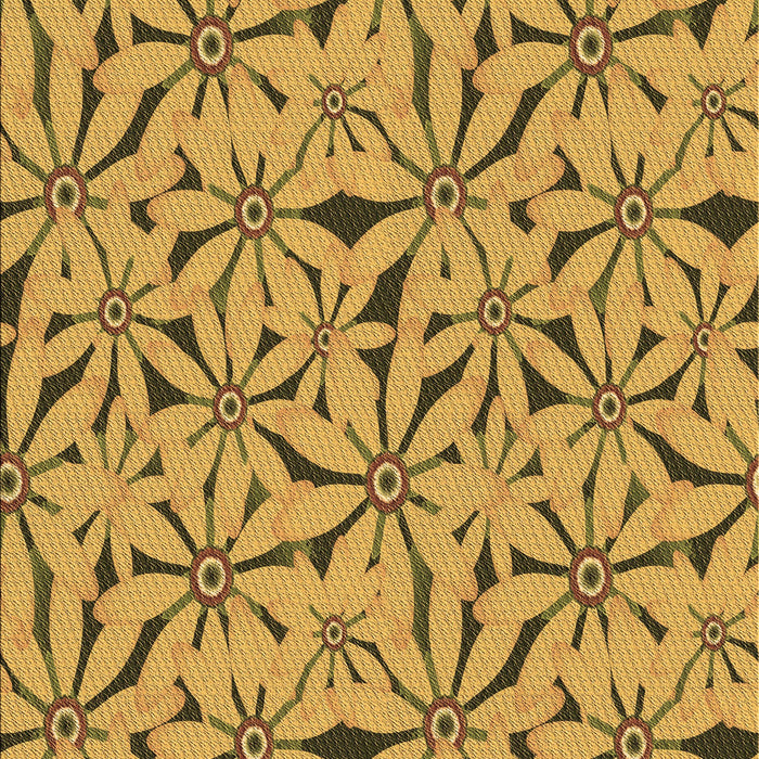 Machine Washable Transitional Dark Bisque Brown Rug, wshpat3636brn