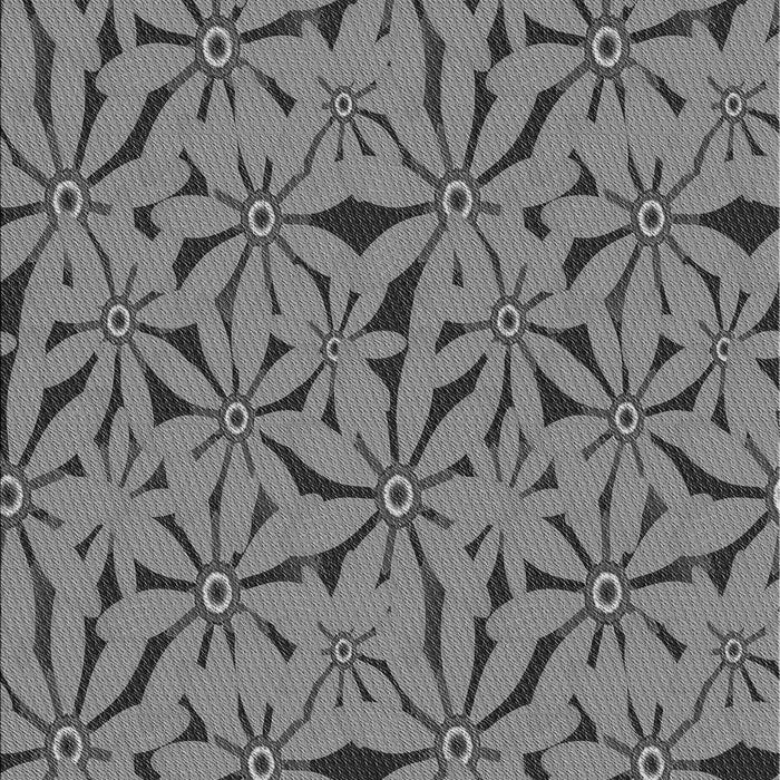 Patterned Gunmetal Gray Rug, pat3636gry