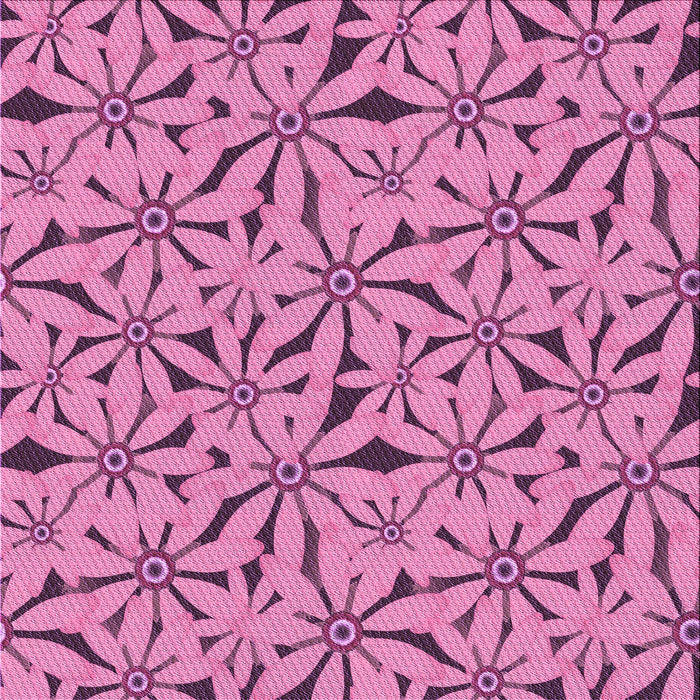 Round Patterned Violet Purple Rug, pat3636pur