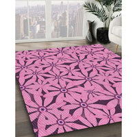 Patterned Violet Purple Rug, pat3636pur