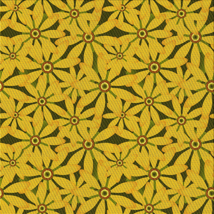 Round Patterned Dark Bisque Brown Rug, pat3636yw