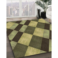 Patterned Milk Chocolate Brown Rug, pat3637brn