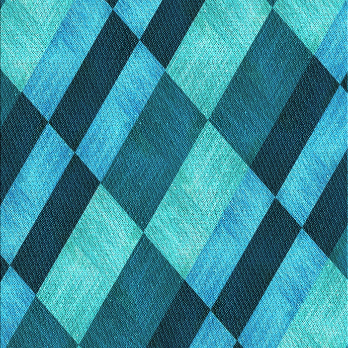 Patterned Teal Green Rug, pat3637lblu
