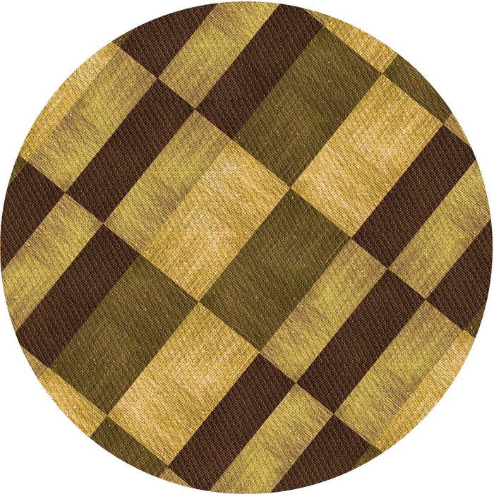 Square Machine Washable Transitional Dark Bronze Brown Rug in a Living Room, wshpat3637org