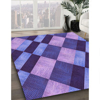 Patterned Amethyst Purple Rug, pat3637pur