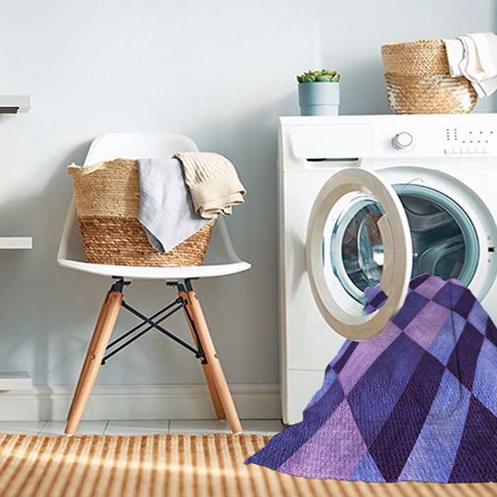 Machine Washable Transitional Amethyst Purple Rug in a Washing Machine, wshpat3637pur