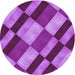 Square Machine Washable Transitional Purple Rug in a Living Room, wshpat3638pur