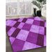 Machine Washable Transitional Purple Rug in a Family Room, wshpat3638pur